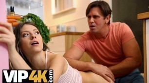 STUCK4K. Man shows up to help adorable girl and they have sex instead