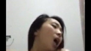 Singapore girl with big tits fucked hard