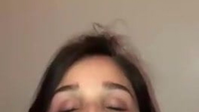 Desi nice girl eating cum