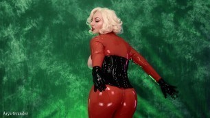 Femdom JOI POV in Latex French FREE porn video